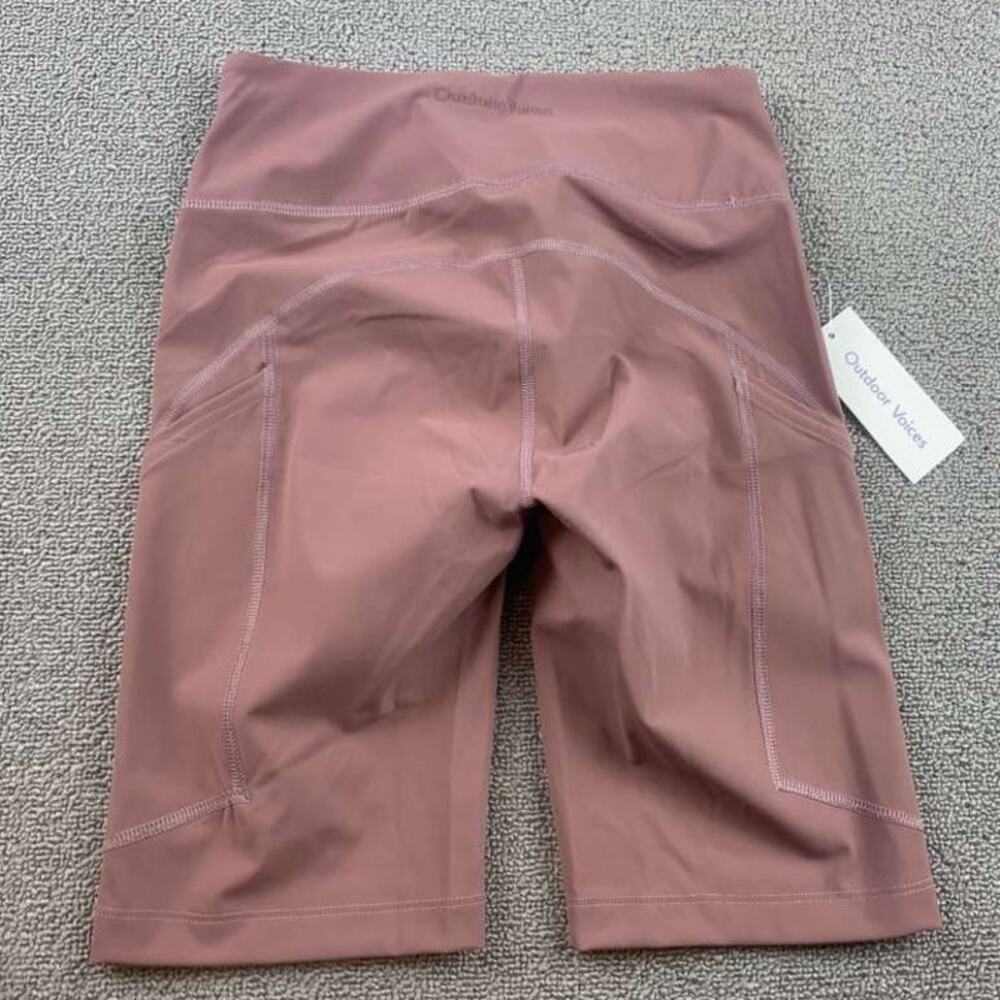 Outdoor Voices Women's Pink Biker Zoom 8" Short XS Deep Taupe Size XS NWT‎ - Picture 2 of 7